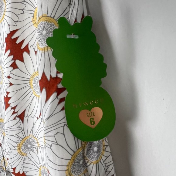 NWT BTween 2 Piece Floral Dress Matching Scruncie Kid's Girl's Size 6 NEW - Picture 5 of 10